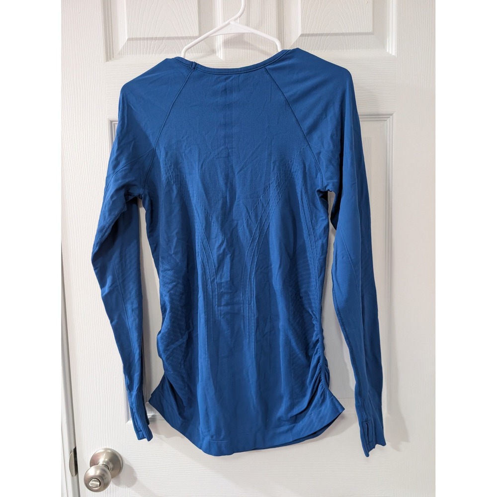 Athleta, Large, Long Sleeve, Blue Activewear Top, Base Layer Running - Picture 2 of 3
